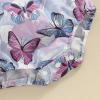 imageKuriozud Baby Girl Floral Romper Newborn Infant Ruffle Bodysuit OnePiece Jumpsuit Clothes Summer OutfitButterfly Romper
