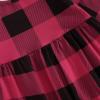 imageKuriozud Baby Girl Plaid Outfit Long Sleeve Ruffle Romper Jumpsuit Christmas Outfit Newborn Girl Fall ClothesBuffalo Plaid Red
