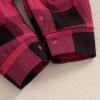 imageKuriozud Baby Girl Plaid Outfit Long Sleeve Ruffle Romper Jumpsuit Christmas Outfit Newborn Girl Fall ClothesBuffalo Plaid Red