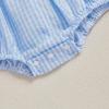 imageKuriozud Newborn Baby Girl 4th of July Outfit Cute Bow Bubble Romper Jumpsuit Infant Girl Fourth of July Summer ClothesAmerican Flag Fireworks Blue