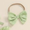 imageKuriozud Newborn Baby Girl St Patricks Day Outfit Shamrock Smocked Bubble Romper Jumpsuit Headband Spring Summer ClothesClover Green