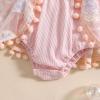 imageKuriozud Newborn Baby Girl Summer Clothes Flower Bow Dress Romper Ruffle Jumpsuit Headband Outfit Cute Infant ClothingTassel Pink