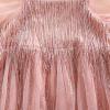 imageKuriozud Newborn Baby Girl Summer Clothes Sequin Fringe Romper Dress Puff Short Sleeve Tulle Romper Cute Sparkling ClothesPink