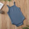 imageKuriozud Newborn Infant Baby Girl Cotton Bodysuit Sleeveless Tank Top Super Soft CamisoleBlue