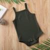 imageKuriozud Newborn Infant Baby Girl Cotton Bodysuit Sleeveless Tank Top Super Soft CamisoleGreen