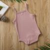 imageKuriozud Newborn Infant Baby Girl Cotton Bodysuit Sleeveless Tank Top Super Soft CamisolePink