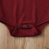 imageKuriozud Newborn Infant Baby Girl Cotton Bodysuit Sleeveless Tank Top Super Soft CamisoleWine Red