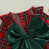 imageKuriozud Toddler Baby Girl Plaid Dress Cute Party Dress for ChristmasPlaid Tutu Dress Green