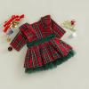 imageKuriozud Toddler Baby Girl Plaid Dress Cute Party Dress for ChristmasPlaid Tutu Dress Green