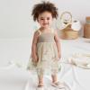 imageToddler Tulle Tutu Dress Baby Girl Sleeveless Floral Embroidery Princess Birthday Party DressesButterfly Wings Beige