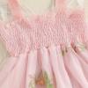 imageToddler Tulle Tutu Dress Baby Girl Sleeveless Floral Embroidery Princess Birthday Party DressesButterfly Wings Pink