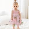 imageToddler Tulle Tutu Dress Baby Girl Sleeveless Floral Embroidery Princess Birthday Party DressesButterfly Wings Pink