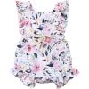 imageKuriozud Baby Girl Floral Romper Newborn Infant Ruffle Bodysuit OnePiece Jumpsuit Clothes Summer OutfitB Ruffle Romper Pink