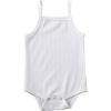 imageKuriozud Newborn Infant Baby Girl Cotton Bodysuit Sleeveless Tank Top Super Soft CamisoleWhite