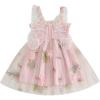 imageToddler Tulle Tutu Dress Baby Girl Sleeveless Floral Embroidery Princess Birthday Party DressesButterfly Wings Pink