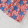 imageKuriozud 4th of July Outfit Baby Girl Smocked Tank TopWide Leg Pants Set Kids Toddler Girl Fourth of July ClothesRed Star Striped