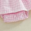 imageKuriozud Baby Girl Easter Outfit Newborn Romper Dress My First Easter Fly Sleeve Smocked Dress Cute Baby Summer ClothesEaster Eggspink
