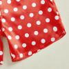 imageKuriozud Birthday Girl Pajamas Silk Stain Pjs Shirt TopsShorts 2Piece Set Birthday Toddler Kids Little Girl Nightgown GiftDot Red