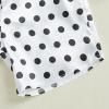 imageKuriozud Birthday Girl Pajamas Silk Stain Pjs Shirt TopsShorts 2Piece Set Birthday Toddler Kids Little Girl Nightgown GiftDot White