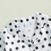 imageKuriozud Birthday Girl Pajamas Silk Stain Pjs Shirt TopsShorts 2Piece Set Birthday Toddler Kids Little Girl Nightgown GiftDot White