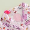 imageKuriozud Birthday Girl Pajamas Silk Stain Pjs Shirt TopsShorts 2Piece Set Birthday Toddler Kids Little Girl Nightgown GiftPink