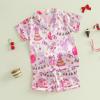 imageKuriozud Birthday Girl Pajamas Silk Stain Pjs Shirt TopsShorts 2Piece Set Birthday Toddler Kids Little Girl Nightgown GiftPink