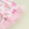 imageKuriozud Birthday Girl Pajamas Silk Stain Pjs Shirt TopsShorts 2Piece Set Birthday Toddler Kids Little Girl Nightgown GiftPink Bow