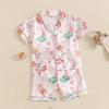 imageKuriozud Birthday Girl Pajamas Silk Stain Pjs Shirt TopsShorts 2Piece Set Birthday Toddler Kids Little Girl Nightgown GiftPink Mermaid