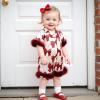 imageKuriozud Birthday Girl Pajamas Silk Stain Pjs Shirt TopsShorts 2Piece Set Birthday Toddler Kids Little Girl Nightgown GiftRed Bow