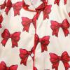 imageKuriozud Birthday Girl Pajamas Silk Stain Pjs Shirt TopsShorts 2Piece Set Birthday Toddler Kids Little Girl Nightgown GiftRed Bow