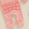 imageKuriozud Coming Home Outfit Girl Long Sleeve Im New Here Romper Ribbed Knit Onepiece Newborn Girl Preemie OutfitPink the Princess Has Arrived
