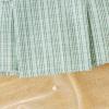 imageKuriozud Fall Toddler Girl Clothes Baby Ruffle Long Sleeve Shirt Plaid Skirt Set Back To School 2 Piece OutfitTweed Green