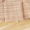 imageKuriozud Fall Toddler Girl Clothes Baby Ruffle Long Sleeve Shirt Plaid Skirt Set Back To School 2 Piece OutfitTweed Khaki