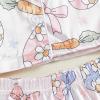 imageKuriozud Toddler Girl Easter Pajamas Baby Silk Satin Nightgown Little Kids Girls Pjs Button Down 2 Piece Pajamas SetEaster Pajamaspink