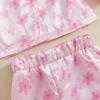 imageKuriozud Toddler Girl Easter Pajamas Baby Silk Satin Nightgown Little Kids Girls Pjs Button Down 2 Piece Pajamas SetFlowerpink