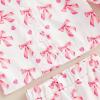 imageKuriozud Toddler Girl Easter Pajamas Baby Silk Satin Nightgown Little Kids Girls Pjs Button Down 2 Piece Pajamas SetPink