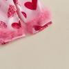 imageKuriozud Toddler Girl Easter Pajamas Baby Silk Satin Nightgown Little Kids Girls Pjs Button Down 2 Piece Pajamas SetValentines Heartpink