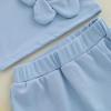 imageKuriozud Toddler Little Girl Summer Clothes Spaghetti Strap Tank Tops Split Hem Skorts Shorts Set 2 Piece OutfitFlower Blue