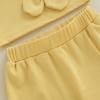 imageKuriozud Toddler Little Girl Summer Clothes Spaghetti Strap Tank Tops Split Hem Skorts Shorts Set 2 Piece OutfitFlower Yellow