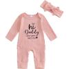 Pink Hi Daddy I Cant Wait to Meet You
