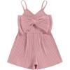 imageKuriozud Toddler Girl Romper Baby Girl Sleeveless Jumpsuit with Cute Bow Summer Clothes Ribbed Halter One Piece OutfitCute Bow Blush Pink