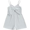 imageKuriozud Toddler Girl Romper Baby Girl Sleeveless Jumpsuit with Cute Bow Summer Clothes Ribbed Halter One Piece OutfitCute Bow Light Blue