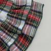 imageKuriozud Cute Newborn Baby Girl Fall Winter Outfit Long Sleeve Ruffle Romper Plaid Bow Skirt Set Headband 3 Piece ClothesChristmas Plaid Skirt  Green