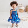 imageKuriozud 4th of July Toddler Girl Outfit Fourth of July USA Spaghetti Strap Dress Kids Little Girl Independence Day ClothesBlue Stars Usa