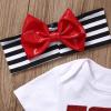 imageKuriozud Baby Girl ESPN and Chill with My Daddy Bodysuit and Socks Outfit with Headband Newborn Infant 3Pcs SetWhite