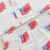 imageKuriozud Toddler Baby Girl Boy 4th of July Satin Pajamas Kids Summer Pjs Set Short Sleeve Button Down Nightwear SleepwearPatrioticwhite