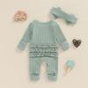 imageKuriozud 4th of July Outfits Baby Girl Footie Onesie Romper Newborn Preemie Girl Ruffle Pajamas Pjs Infant Girl Fall ClothesHello Im New Here Green
