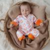 imageKuriozud Baby Girl Silk Pajamas Feather Cuffs Romper Stain OnePiece Jumpsuit Pjs Lapel Button Down NightgownHalloween Pink