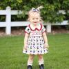 image4th of July Toddler Little Girl Outfit Smocked Dress Fourth of July Vintage Dress for Kids Cute Patriotic ClothesAmerican Flag White