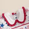image4th of July Toddler Little Girl Outfit Smocked Dress Fourth of July Vintage Dress for Kids Cute Patriotic ClothesAmerican Flag White